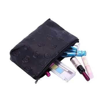 Stylish Skull Print Makeup Bag for Trendy Beauty Lovers