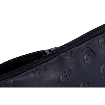 Stylish Skull Print Makeup Bag for Trendy Beauty Lovers