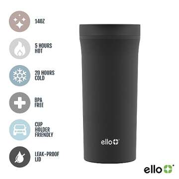 Ello Arabica 14oz Leak-Proof Travel Mug - Hot or Cold