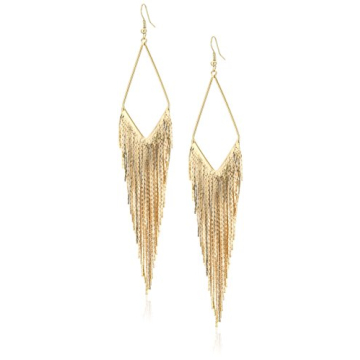 GUESS Basic Gold Fringe Drop Earrings for Stunning Style