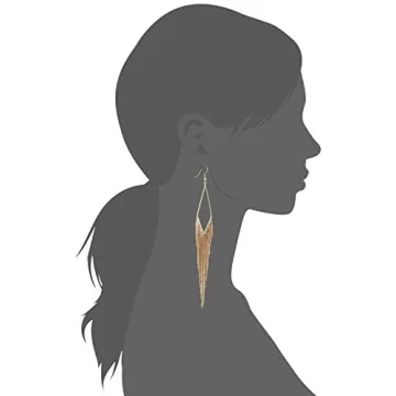 GUESS Basic Gold Fringe Drop Earrings for Stunning Style