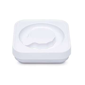 Amazon Basics Food Storage Containers with Lids, 10-Piece Square Set, Airtight Kitchen Pantry Organizers, Clear Plastic