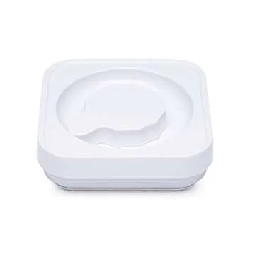 Amazon Basics Food Storage Containers with Lids, 10-Piece Square Set, Airtight Kitchen Pantry Organizers, Clear Plastic