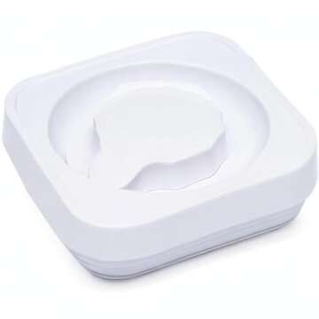 Amazon Basics Food Storage Containers with Lids, 10-Piece Square Set, Airtight Kitchen Pantry Organizers, Clear Plastic