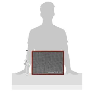 Silikomart Air Mat Perforated Silicone-Fiberglass Baking Mat 11-7/8 Inch x 15-3/4 Inch (300 Millimeters x 400 Millimeters)