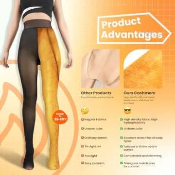 Caprilite Fleece Lined Tights for Cozy Winter Style