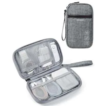 BAGSMART 2 Pack Electronics Organizer for Travel Storage