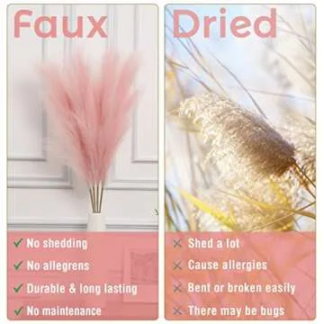Adeeing 44" Faux Pampas Grass Decor for Elegant Spaces