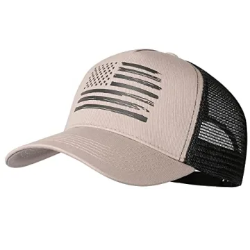 VIONLAN Baseball Cap American Flag Trucker Hat for Men Women - Durable, Stylish & Comfortable