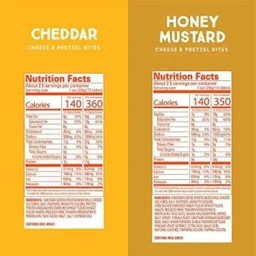 Whisps Cheese & Pretzel Bites Variety Pack | Healthy Snacks | Protein Snacks, High Protein, Made with Real Cheddar Cheese (2.5 Oz, 5 Pack)