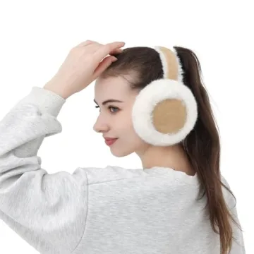 Foldable Women's Winter Earmuffs - Soft Faux Fur Ear Warmers