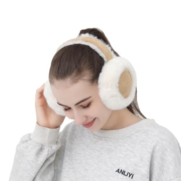 Foldable Women's Winter Earmuffs - Soft Faux Fur Ear Warmers