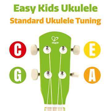 Hape Green Ukulele: Perfect Musical Instrument for Kids