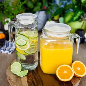 Bormioli Rocco Frigoverre Glass Carafe with Lid 33.75oz