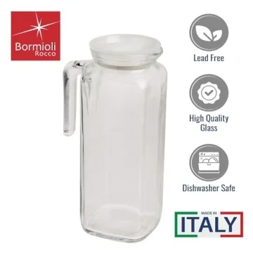 Bormioli Rocco Frigoverre Glass Carafe with Lid 33.75oz