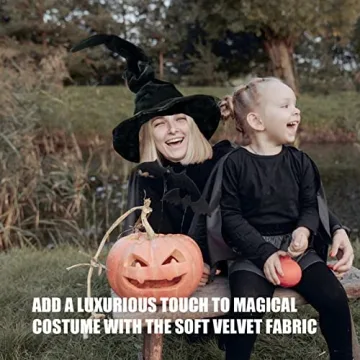JYOUMI Black Witch Hat Perfect for Halloween and Cosplay
