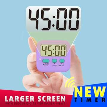 Antonki Digital Timer Pack for Kitchen and Classroom Use