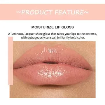 BANGFENG 6PCS Lip Oil Light Lipgloss Set, Moisturizing Hydrating Lip Glow Oil Lip Gloss Kit High Shine Lip Plumping Glass Finish Lip Gloss Liquid Lipstick for Women (Set B)