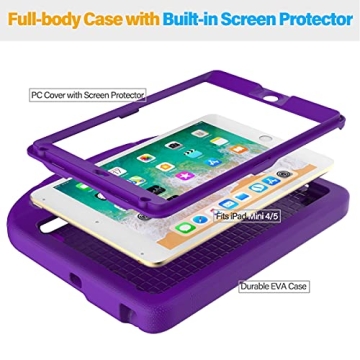 SUPLIK Kids Protective Case for iPad Mini 4/5