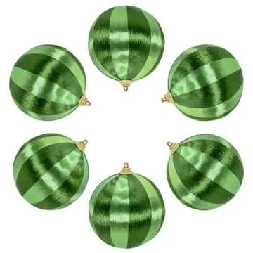 Elegant 12pcs Hand-Made Christmas Thread Wrapped Ornaments