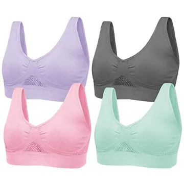 Cooling Wireless Comfort Bra 4-Pack for Women