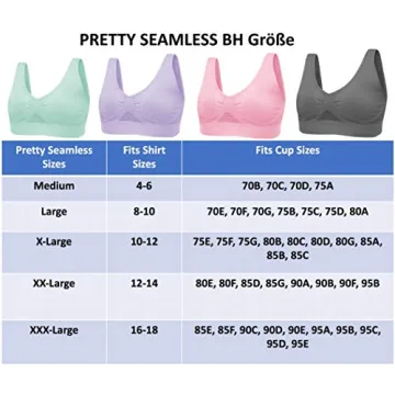 Cooling Wireless Comfort Bra 4-Pack for Women