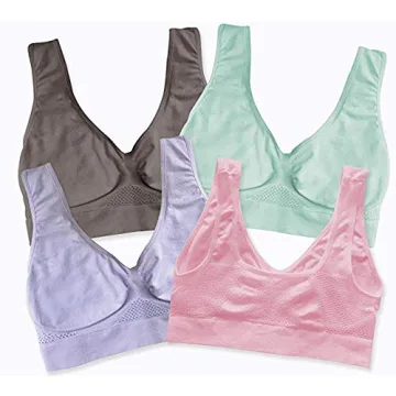 Cooling Wireless Comfort Bra 4-Pack for Women