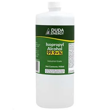 Duda Energy Bottles of 99.9+% Pure Isopropyl Industrial Grade IPA Concentrated Rubbing Alcohol, Clea...
