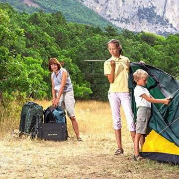 TISHI HERY 100W Portable Solar Panel Foldable with 4 Outputs Type-C/QC3.0/DC/USB Compatible with Most Portable Solar Generators Power Stations/Phones/Laptops/Tablet for Travel/Camping/RV/Hiking