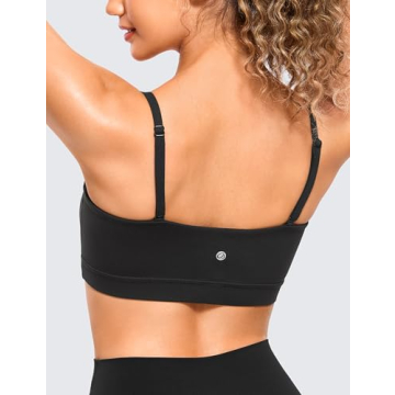 CRZ YOGA Butterluxe Women’s Adjustable Padded Sports Bra