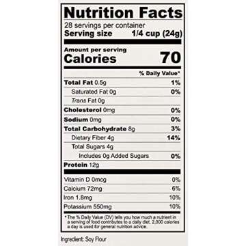 Anthony's Textured Vegetable Protein, TVP, 1.5 lb, Gluten Free, Vegan, Made in USA, Unflavored