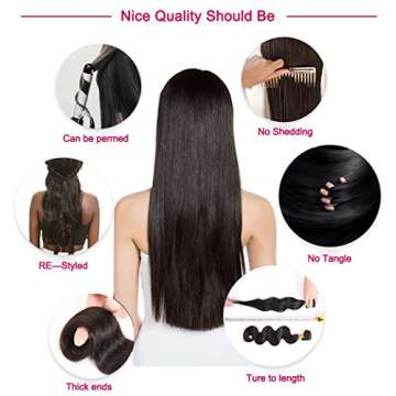 Clip in Human Hair Extensions Curly 9A Virgin Remy Human Hair 3C 4A Curly 100% Human Hair Extensions 7 Pcs 100G For Women Natural Black Color Short Hair Soft and Thick 14inch