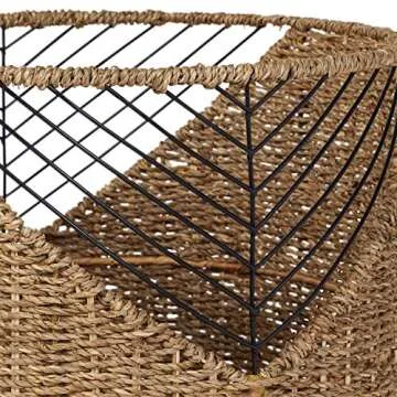 Stone & Beam Modern Seagrass Basket Set Pack of 3