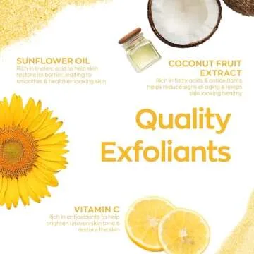 Elizabeth Mott Sure Thing Vitamin C Face Scrub – Heat Activated Exfoliating Facial Cleanser for Deep Pore Cleansing & Smoother Skin – Gentle Brightening Scrub, Vegan & Cruelty-Free Skincare, 3.52 oz