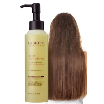 LABIOTTE Silk Oil Hair Treatment for Repair, Frizz Control & Shine - With Jojoba Oil for Dry, Damage...