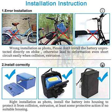 Unit Pack Power Electric Bike Battery - 48V Lithium Ion Battery for E-Bikes