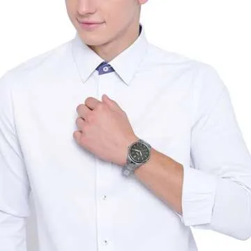 Fossil Men's Minimalist Watch in Smoke Stainless Steel FS5459