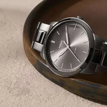 Fossil Men's Minimalist Watch in Smoke Stainless Steel FS5459