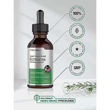 Horbäach Echinacea Drops 2 oz Alcohol Free Herbal Support