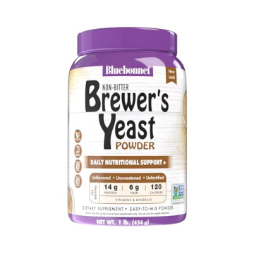 Bluebonnet Nutrition Super Earth Brewers Yeast Powder for Daily Nutrition and Energy Boost
