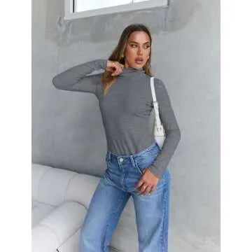 Trendy Queen Women's Turtleneck - Soft Long Sleeve Shirt