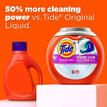 Tide Hygienic Clean Heavy 10x Duty Power PODS Laundry Detergent Soap Pods, Spring Meadow, 48 count (Pack of 1), For Visible and Invisible Dirt (Packaging May Vary)