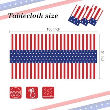 Durable Patriotic Tablecloths for Festive Gatherings
