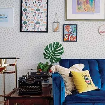 Tempaper Perfectly Neutral Scout Removable Peel and Stick Wallpaper, 20.5 in X 16.5 ft, Made in the USA