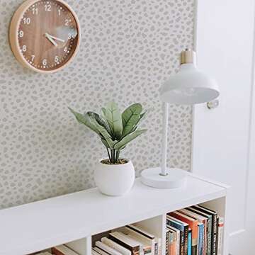 Tempaper Perfectly Neutral Scout Removable Peel and Stick Wallpaper, 20.5 in X 16.5 ft, Made in the USA