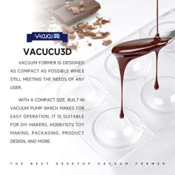 VACUCU3D A3 Desktop Vacuum Forming Machine for Prototypes