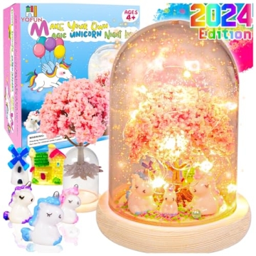 YOFUN Make Your Own Unicorn Night Light Kit for Creative Kids