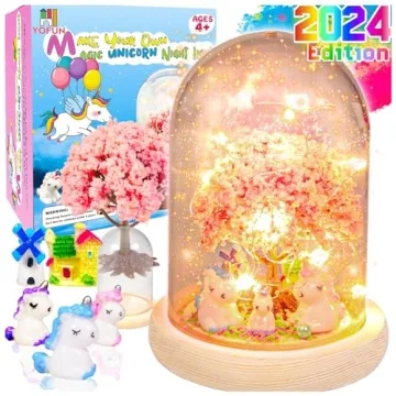 YOFUN Make Your Own Unicorn Night Light - Unicorn Craft Kit for Kids, Arts and Crafts Nightlight Pro...