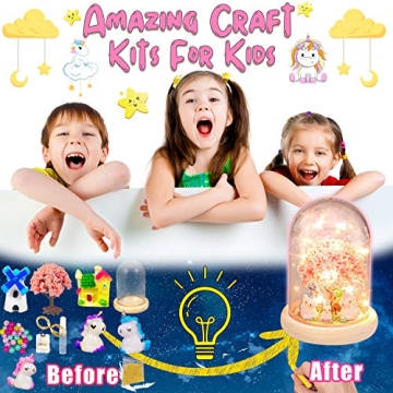 YOFUN Make Your Own Unicorn Night Light Kit for Creative Kids