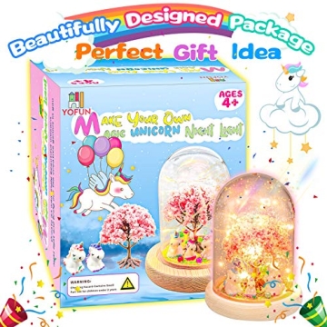 YOFUN Make Your Own Unicorn Night Light Kit for Creative Kids